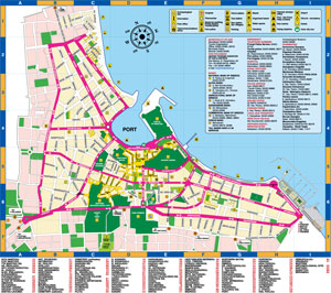 Stadtplan von Kos 